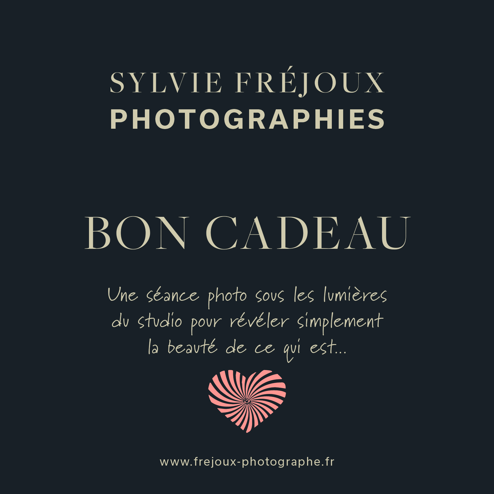 Bon cadeau studio portrait toulon